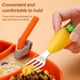 thumbnail image 2 of Juego de vajilla de silicona - Cuchara de alimentación de acero inoxidable 304 - Vajilla auxiliar infantil, 2 of 5