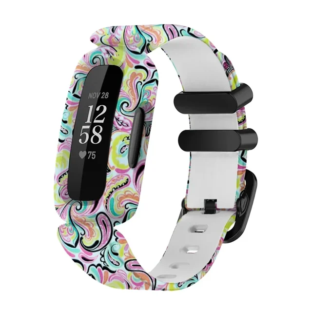 Silicone Replacement Smart Watch Band for Fitbit Ace 3/Inspire 2, Kids' Gel Strap, Model FBB0269, New