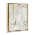 thumbnail image 3 of Stupell Industries Natural Muted Abstract Abstract Painting Gold Floater Framed Canvas Art Print Wall Art, 17 x 21, 3 of 9