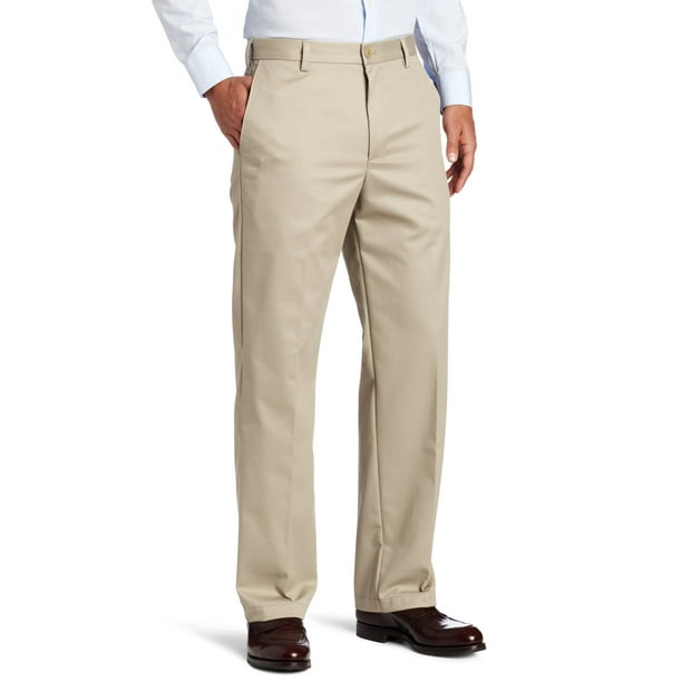 IZOD Pants - Mens 40x30 Straight Fit Flat Front Chino Pants 40 ...