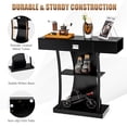thumbnail image 5 of Gymax Console Sofa Table w/ Drawer and 2-Tier Shelves for Entryway Living Room Black, 5 of 10
