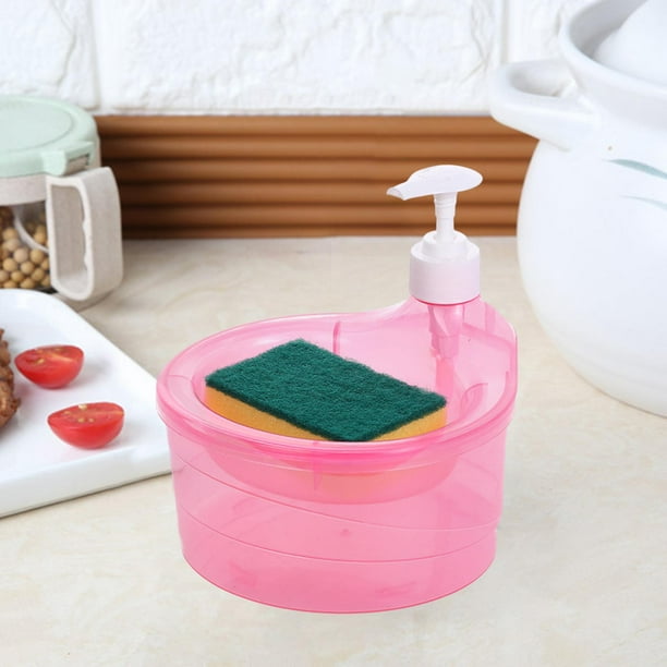 Soap Dispenser and Scrubber Holder Multipurpose Dish Soap Dispenser for