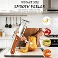 thumbnail image 5 of Zero Snag Wooden Kitchen Tool – 2-in-1 Stainless Steel Peeler with Bottle Opener, Multifunctional Fruit and Vegetable Peeler, 5 of 9