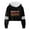 C#Black8876, variant on CAIVO Girls Sweatshirt Girls Kids Casual Loose Active Full Sleeves Hoodies Hooded Short Pullover Letter Print Striped Teen Crop Tops Lovely Toddler Child Daily Wear