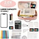 thumbnail image 2 of Estuche de gran capacidad para lápices, multifuncional, con compartimentos, para niñas y niños, para papelería, cosméticos, 2100 ml (negro)., 2 of 7