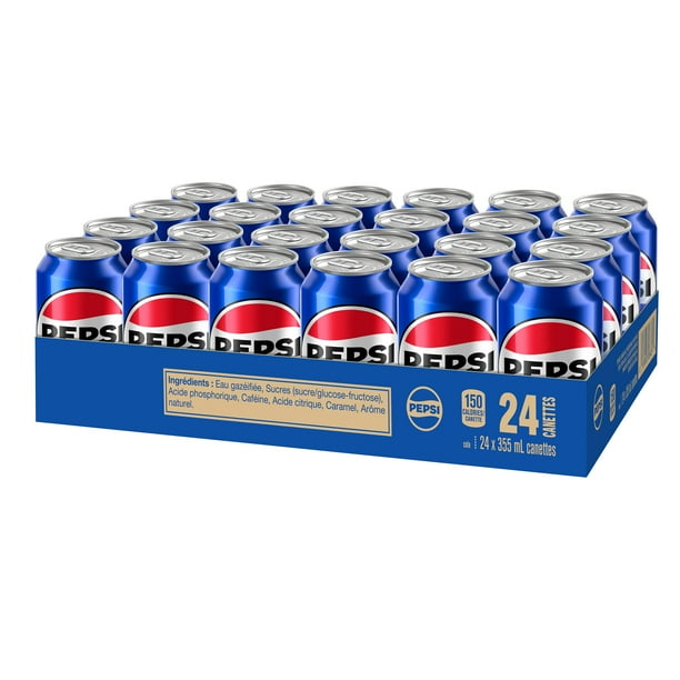Pepsi Cola cans, 355ml, 24 pack - Walmart.ca