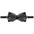 thumbnail image 1 of CORBATA DE LAZO AJUSTABLE PREATADA DE DIAMANTE PARA HOMBRES INSPIRADA EN EL DÍA DEL PADRE, MODA PARA BODAS, FIESTAS Y NEGOCIOS, NEGRO, 1 of 5