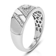 thumbnail image 2 of Vir Jewels 1/3 CTTW Lab Grown Diamond Wedding Band in Sterling Silver Female Adult, 2 of 5