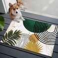 thumbnail image 5 of Green Yellow Boho Bathroom Rug Washable 2x3 Entryway Rug Non Slip Modern Abstract Geometric Front Door Mat Low Pile Indoor Doormat Throw Floor Carpet for Kitchen Bedroom Entrance, 5 of 8