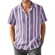 thumbnail image 1 of Men's Summer New Loose Print Short Sleeve Shirt Cardigan Beach Shirt M, 1 of 4