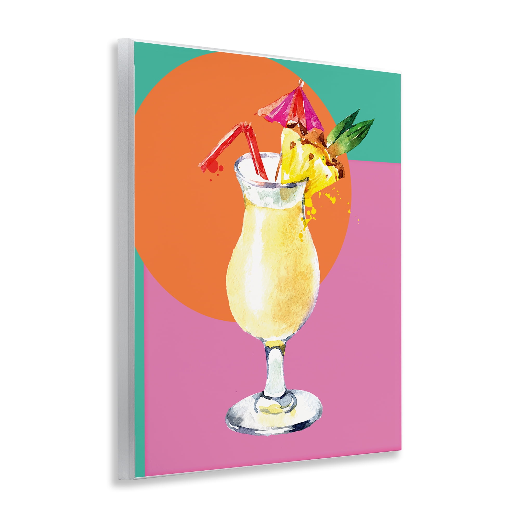 Stupell Industries Modern Tropical Cocktail Food & Beverage Painting Unframed Art Print Wall Art, 11 x 14