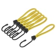 thumbnail image 1 of Unique Bargains 6 Inch Elastic Cords with Hook Fixed Straps for Camping Tent Canopy Yellow 10 Pack, 1 of 5
