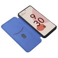 thumbnail image 2 of Case for Google Pixel 6 Magnetic Carbon Fiber Leather Folio Flip Case with Card Holder Kickstand, 2 of 5
