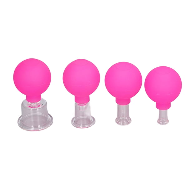 Juego de ventosas con bola de PVC Juego de ventosas para terapia facial Ventosas de vacío para la piel del rostro y la espalda