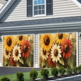 thumbnail image 3 of Garage Door Cover Banner 7 x 16 FT, Garage Door Curtains Backdrop with Grommets for Indoor Outdoor Wall Party Porch Yard Decorations Background, 3 of 9