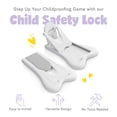 thumbnail image 3 of Cerradura de puerta corrediza para seguridad infantil - Cerraduras a prueba de niños para puertas corredizas de vidrio, ventanas, armarios y gabinetes., 3 of 5