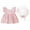 Pink-Floral, variant on Toddler Girls Cotton Dress Ruffled Sleeve Summer Cute Dress with Strawberries Prints (18 Months, Purple-Floral)