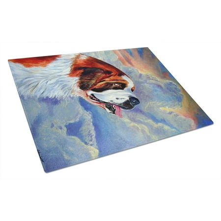 

Caroline s Treasures Saint Bernard Glass Cutting Board Large