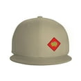 thumbnail image 2 of DouZhe Flat Brim Cap Snapback Hat, Minds Under Construction Prints Adjustable Yellow Adult Baseball Cap, 2 of 7