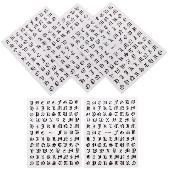 Soimiss Nail Decor Manicure Stickers Stylish Design Women Parties 5 Sheets