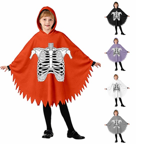 Zylarhe Kids Halloween Jumpsuits Dance Themed Stage Performance Party Outfit Playful Home Wear for Toddlers Orange 4-5 Years