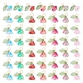 thumbnail image 3 of 56pcs 7 colors Glass & Acrylic Charms Trumpet Flower Mixed color 12~14x8~8.5mm Hole: 2.5mm 8pcs/color, 3 of 8