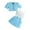 ZA-Blue-kids blazer suit, variant on MKOSPLRT 3-9 Years Girls' 3-Piece Suit Set Short Sleeve Cropped Blazer Camisoles Pleated Skirt Cute Dressy Outfit for Weddings