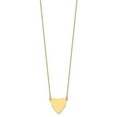 thumbnail image 2 of 16.1mm 14k Solid Yellow Gold Plain .018 Gauge Love Heart Engravable Disc Necklace 18 Inch Pendant Necklace for Women, 2 of 2
