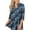 A4-Blue Paisley, variant on Womens Plus Size Tunic Tops 3/4 Roll Sleeve V Neck Casual Blouses m-4x
