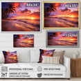 thumbnail image 4 of Designart "Beach Photo Sunset Charm IV" Nautical & Beach Floater Framed Canvas Wall Art, 4 of 7