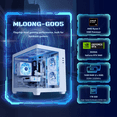 thumbnail image 4 of Mloong Gaming PC Desktop AMD Ryzen 5 5500 GeForce RTX 5060 1TB SSD 16GB RAM 650W Win11 WIFI White, 4 of 10