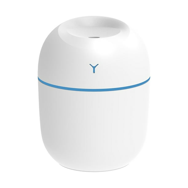 Los humidificadores Irfora Humidificador de niebla de 220 ml con luz nocturna Escritorio portátil Humidificador USB silencioso y fresco Humidificador de apagado automático sin agua para el hogar Viaj