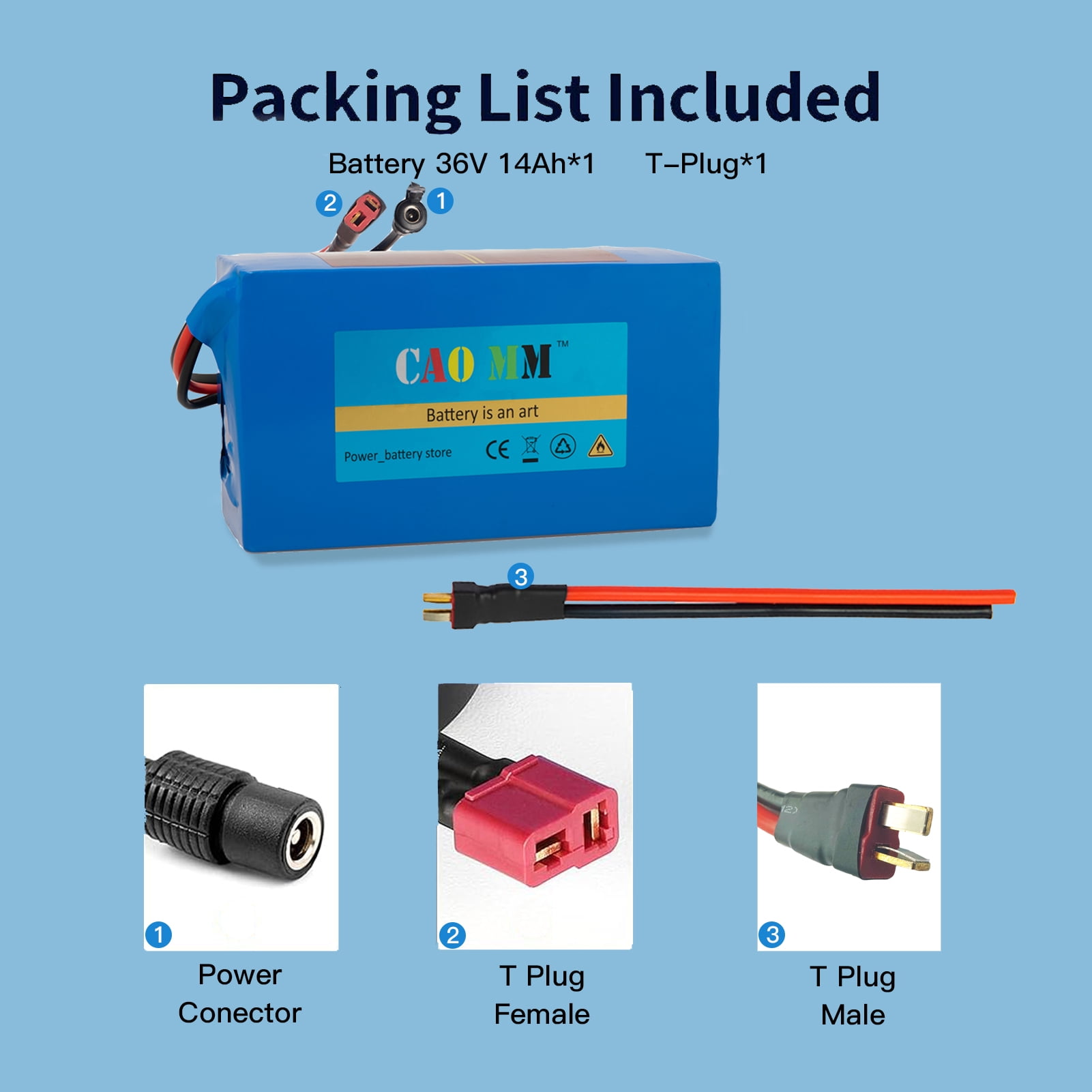 36V 14Ah Ebike Battery Pack Electric Bike 36v Lithium Battery for Adult Electric Bicycle Scooter Motor without 2a Charger