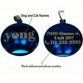 thumbnail image 7 of 3 Pieces Customized Laser Engraved Dog Tags Stainless Steel Pet ID Tags, Personalized Dog Tags and Cat Tags, Engraved on Both Sides, in Bone, Round (Silver, Black, Blue), 7 of 7