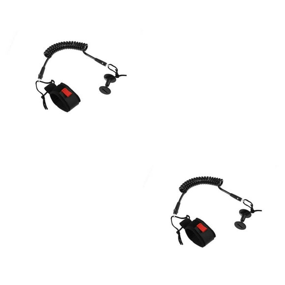 Eigraketly Correa de tabla de Surf, accesorios deportivos, artesanía, suministros de Surf, protección de manos, cuerda de tobillos, Cable de pierna de Negro 2piezas Eigraketly CBP499359