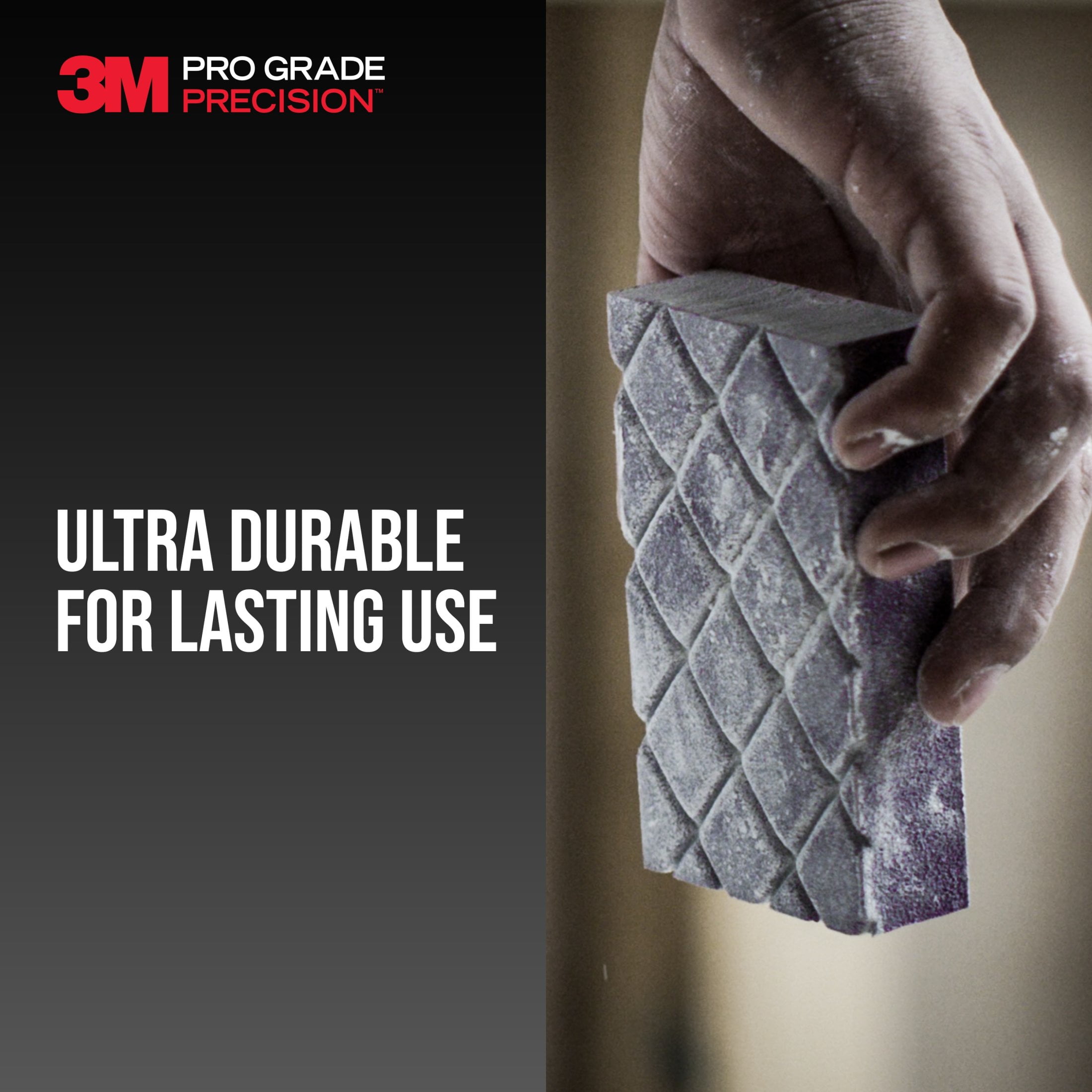 (2 pack) 3M Pro Grade Precision Sanding Block, Dust Channeling, 4.5 in. x 2.5 in. x 1 in., 120 Grit, Fine, 2 Sponges