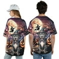 thumbnail image 5 of Spooky Halloween Night Witch Pitbull Glowing Pumpkins All Over Print 3D Baseball Shirt Terrier Dog Lover Softball Sport - 12015, 5 of 6