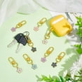 thumbnail image 2 of 25Pcs 5 Colors Flower Keychain Set Flower Daisy Enameled Charms Keychain with Flower Pendant Key Chains for Car Keys Ring Handbag Bag Earphone Case Decoration Purse Accessories DIY Crafts diy, 2 of 6