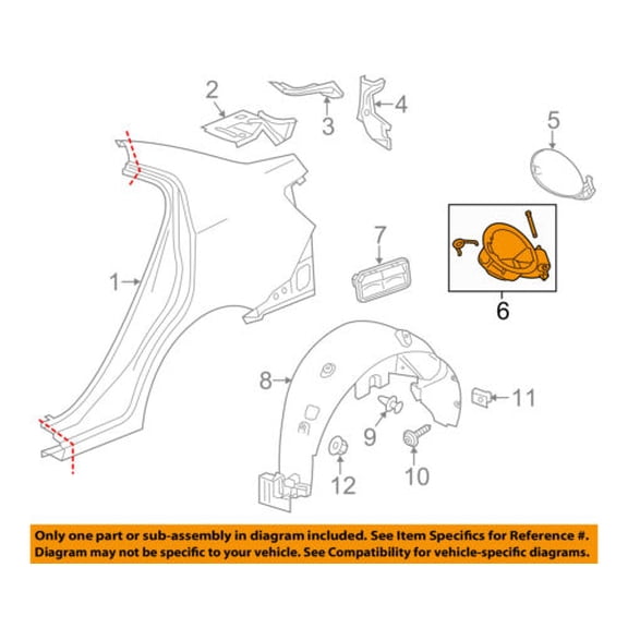 Chevrolet GM OEM 12-15 Sonic Fuel Door Gas Cap Hatch-Lock 95024127