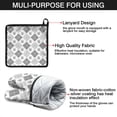 thumbnail image 7 of Pawprints Argyle Kitchen Oven Mitt and Pot Holder Sets 4 Pcs for Baking, Cooking and Grilling, Heat Resistant Up To 392 °F, 7 of 7