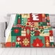 thumbnail image 1 of Manta de vellón con texto en inglés "Merry Christmas", súper suave y acogedora, para hombres, mujeres, ancianos y niños. Características: súper suave, 40 x 30 pulgadas., 1 of 8