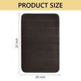 thumbnail image 2 of Semfri Brown Memory Foam Bathroom Mat 20 x 32 inch Rug Bathroom Rugs Bath Rug for Bathroom Floor Shower Tub, 2 of 7