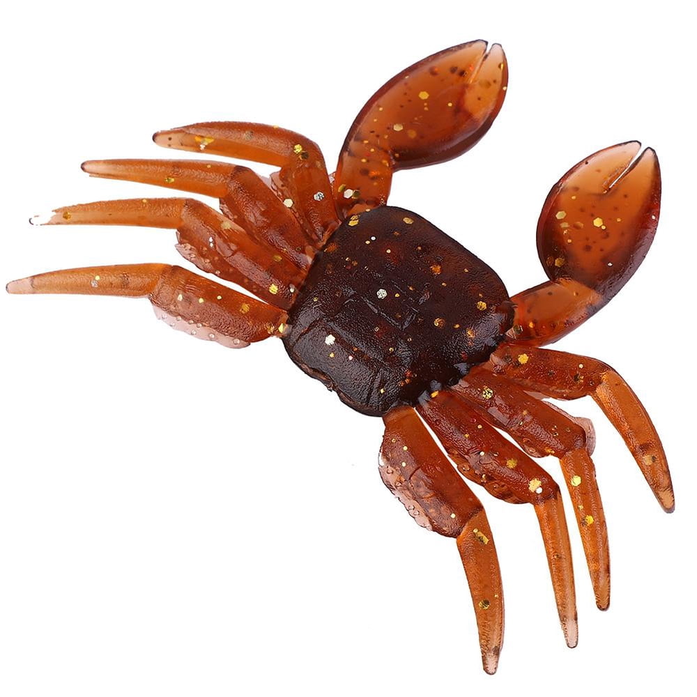 YLSHRF Crab Bait 10pcs Artificial Plastic Soft Crab Lure 3D Simulation
