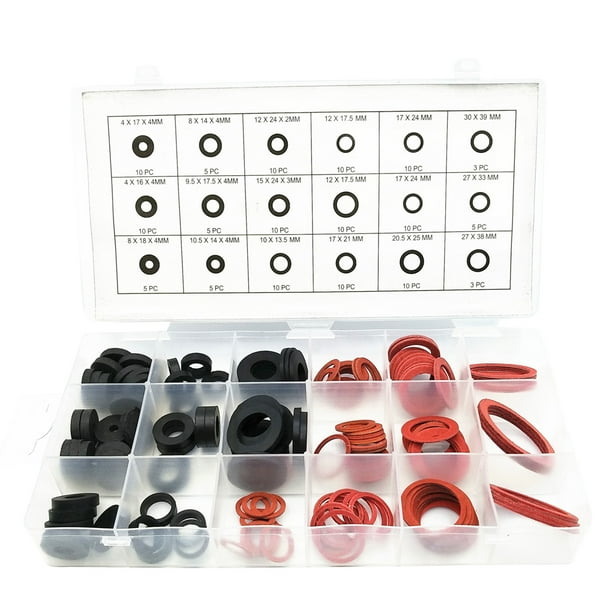 141 Piece Faucet Washer Assortment Kit 18 Different Assorted Sizes O Ring Seal Silicone Gaskets Walmart Com Walmart Com