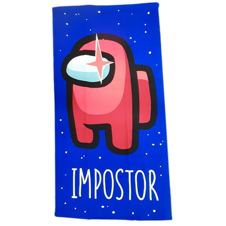 Among Us Blue Super Soft Beach Towel