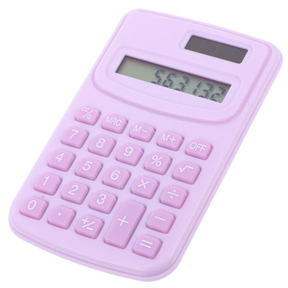 Raindrops  Small Calculator Pocket School Scientific Student Office Purple