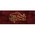 thumbnail image 2 of Reed, Tara 32x15 White Modern Wood Framed Museum Art Print Titled - All that Glitters panel II-Happy Holidays, 2 of 4