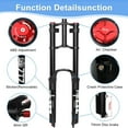 thumbnail image 5 of ZTZ 26/27.5/29 inch Mountain Bike Air Suspension Fork,Rebound Adjustment,180mm Travel,QR 9x100mm, 1-1/8 Straight Steerer, Ultralight Double Shoulder Design Front Fork for XC/AM MTB, 5 of 7
