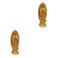 thumbnail image 1 of Yuarrent Estatua de la Virgen María católica, estatuilla de Nuestra Señora, regalo de boda religioso, oro 2piezas oro, 1 of 1