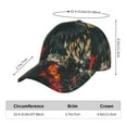 thumbnail image 5 of Kdxio Unisex Ink Style Bald Eagle Pattern Baseball Cap Unisex Washed Classic Adjustable Hat, 5 of 5